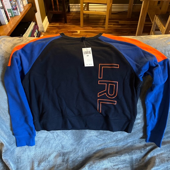 NWT Women’s Crop Top Sweatshirt Ralph Lauren. Size small - Picture 1 of 4